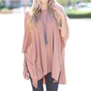  Poncho Tunic Top | S-3XL | Oversized Fit | Soft V-Neck Design | Cozy Fall & Winter Style