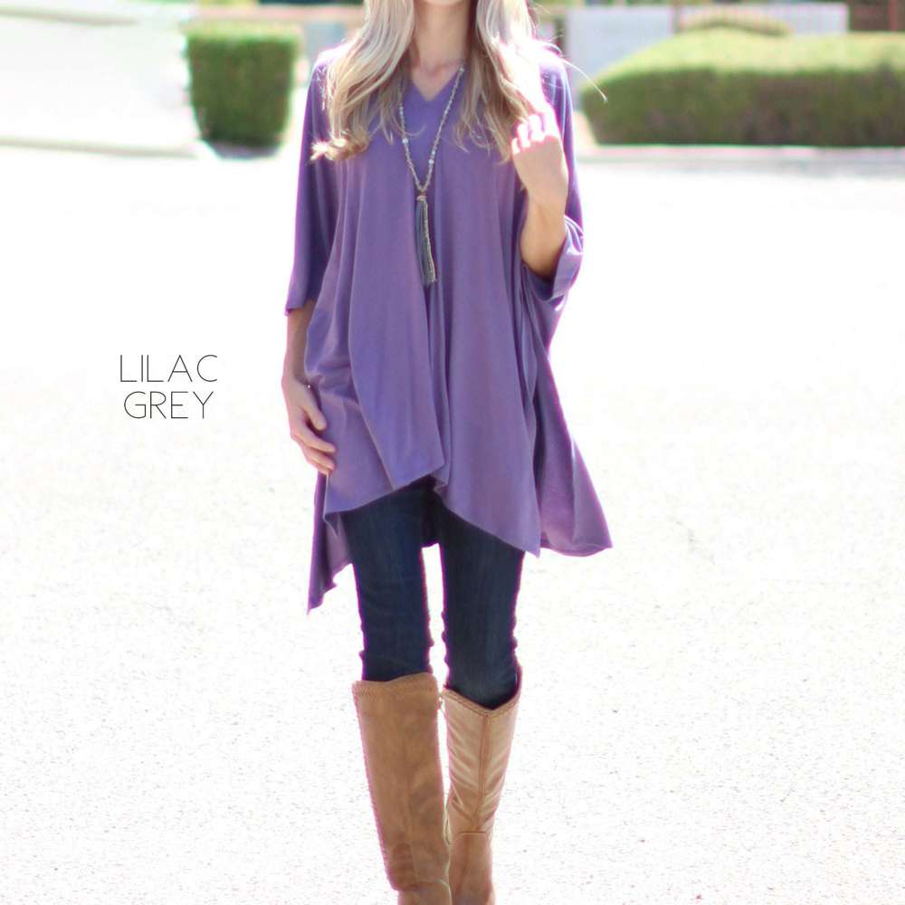 Poncho Tunic Top | S-3XL | Oversized Fit | Soft V-Neck Design | Cozy Fall & Winter Style