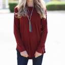  Flowy Long Sleeve Top | S-XL | Scoop Neck | Versatile Layering Piece