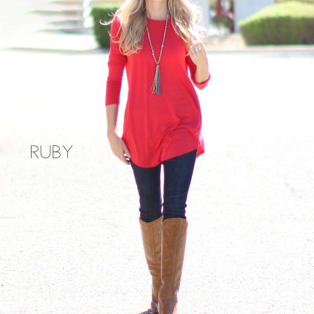 Flowy Long Sleeve Top | S-XL | Scoop Neck | Versatile Layering Piece