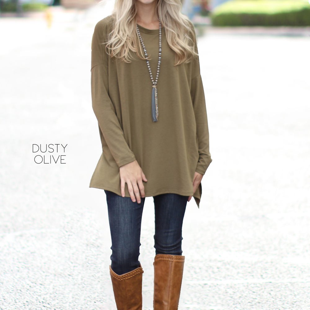 Cowl Neck Tunic | S-XL | Soft Cowl Neck Design | Loose Oversized Fit | Ultra-Soft Fabric