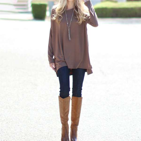 Side Slit Tunic | S-XL | Soft Fabric | Loose/Oversized Design | Must-Have for Fall and Winter | Stylish Comfort