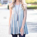 XL Light Sage Tiered Sleeveless Tunic | S-XL | Premium Fabric | Layered Design | Versatile Style