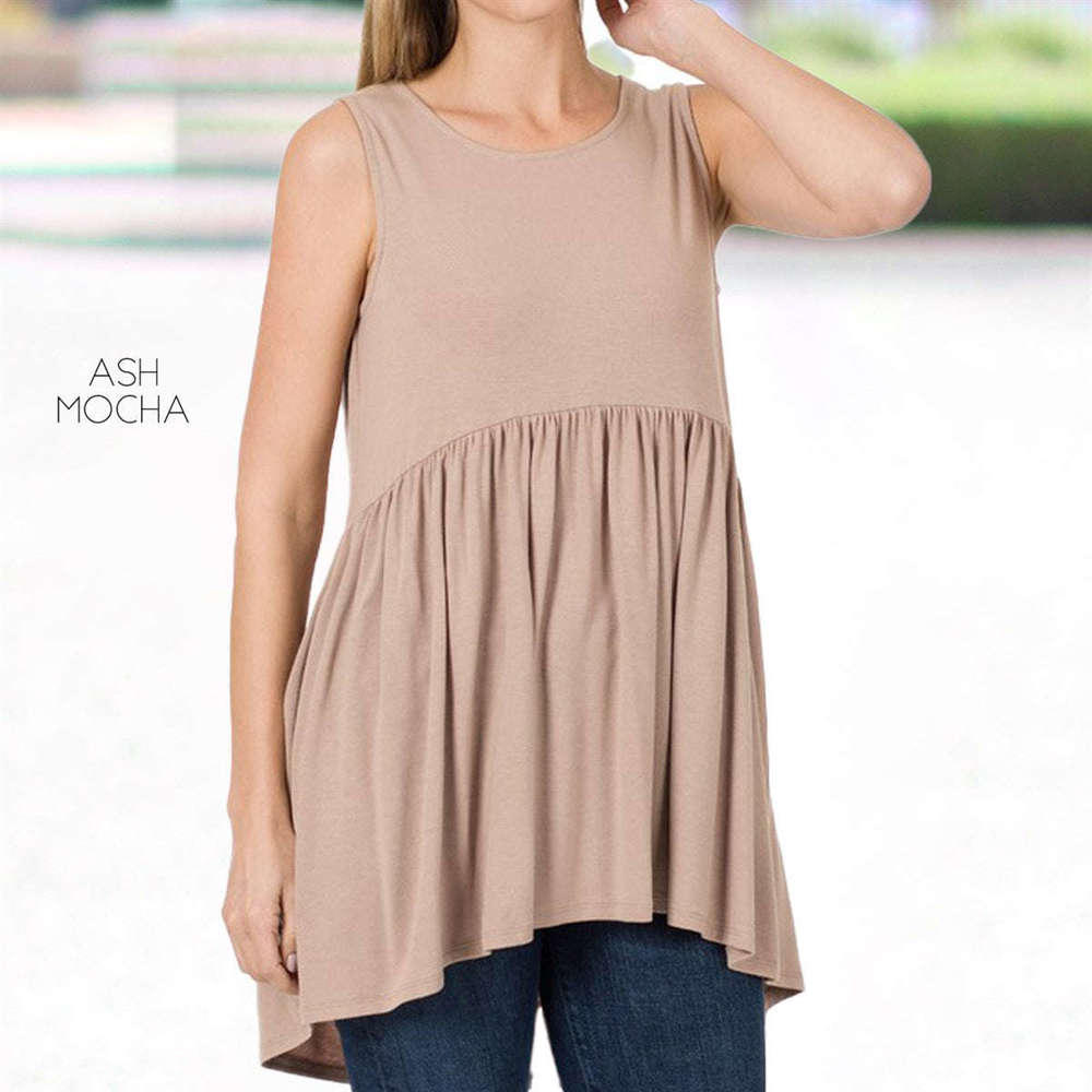 Sleeveless Tunic Top | S-XL | Premium Fabric | Versatile Wardrobe Staple | Flattering Fit