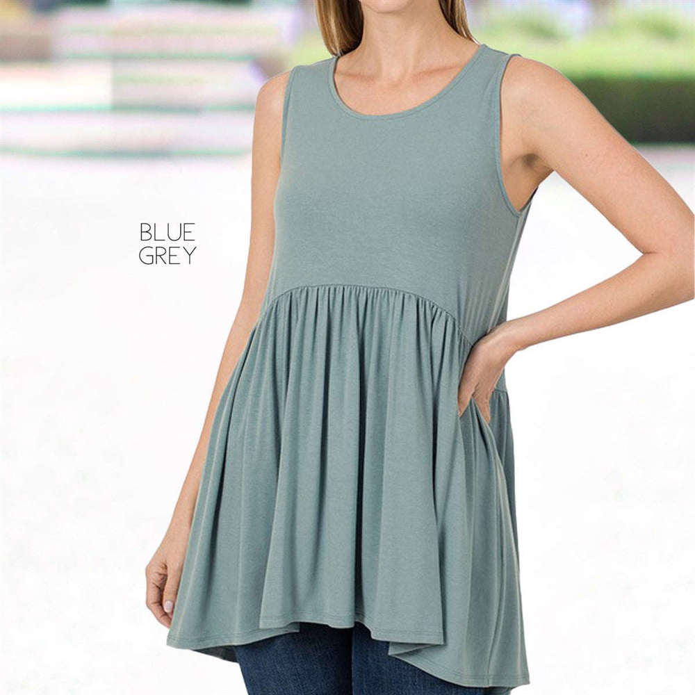 Sleeveless Tunic Top | S-XL | Premium Fabric | Versatile Wardrobe Staple | Flattering Fit