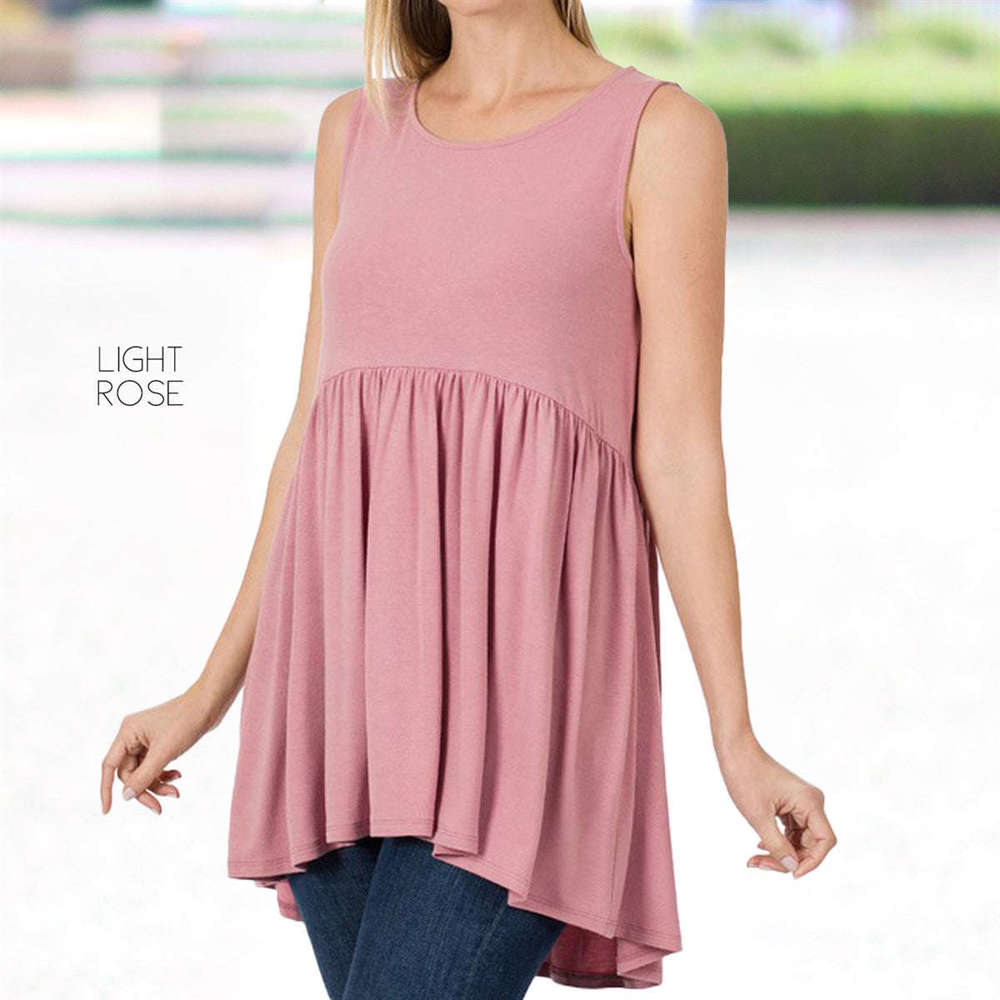 Sleeveless Tunic Top | S-XL | Premium Fabric | Versatile Wardrobe Staple | Flattering Fit