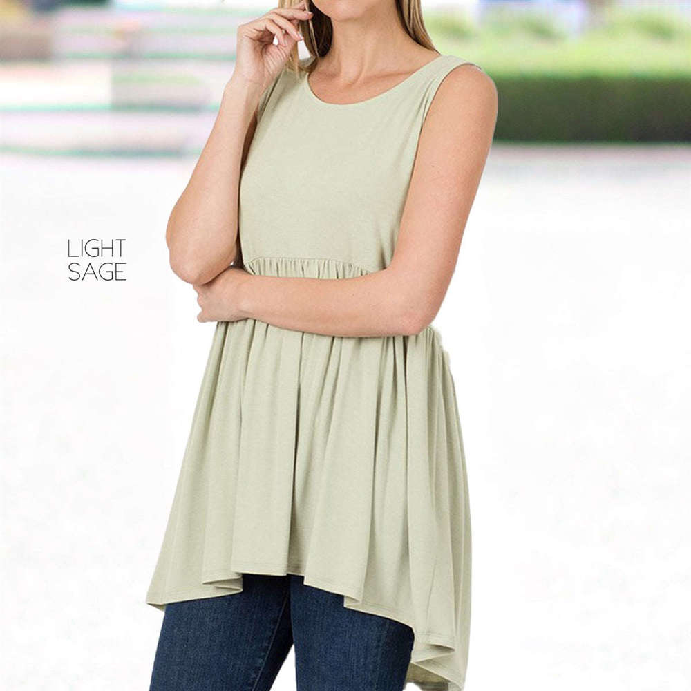 Sleeveless Tunic Top | S-XL | Premium Fabric | Versatile Wardrobe Staple | Flattering Fit