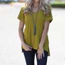  Ribbed V-Neck Flowy Top | S-3XL | Favorite Go-To Style | Ribbed Design | Perfect for Jeans or Leggings | Available in Various Colors