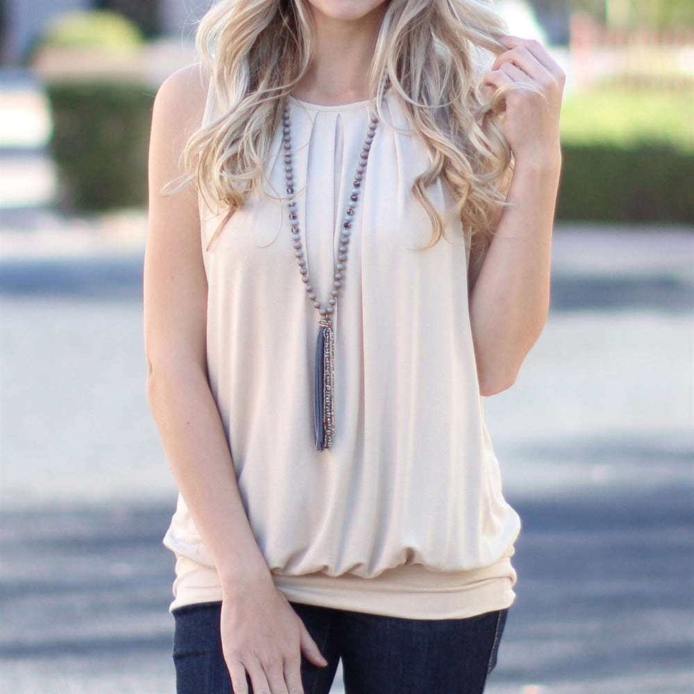 Flowy Pleated Tank | S-XL | Favorite Go-To Style | Stylish Design | Perfect for Layering | Available in Various Colors