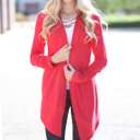  Flowy Layering Cardigan | S-XL | Soft Drape Fabric | Pop of Color | Perfect for All Body Types