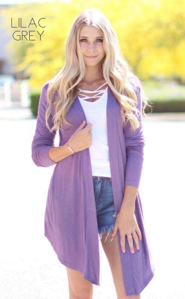 Flowy Layering Cardigan | S-XL | Soft Drape Fabric | Pop of Color | Perfect for All Body Types