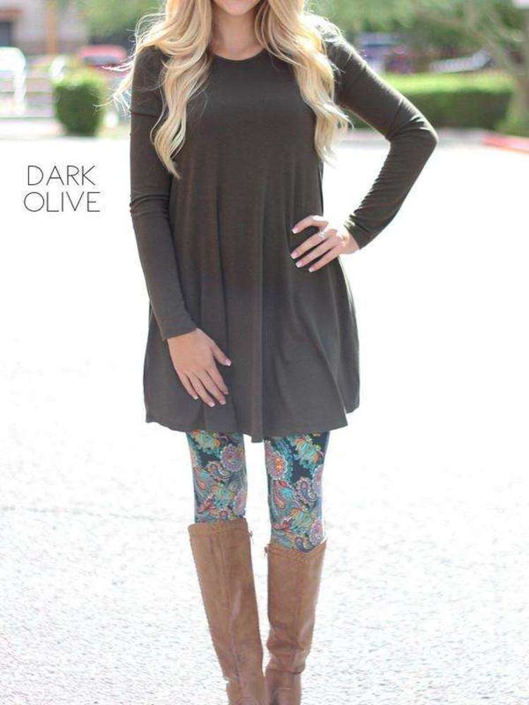 Long Sleeve Tunic | S-XL | Pocket Design | Premium Fabric | Everyday Wardrobe Staple