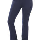 Small Navy High Waist Flared Leggings | S-L | Wide-Leg Style | Comfortable High Waist | Trendy & Versatile