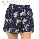 L-XL Style E Flowy Print Shorts | S-XL | Elastic Waistband | Lightweight Fabric | Warm-Weather Essential