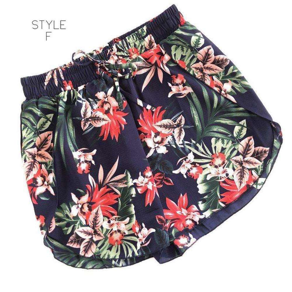 Flowy Print Shorts | S-XL | Elastic Waistband | Lightweight Fabric | Warm-Weather Essential