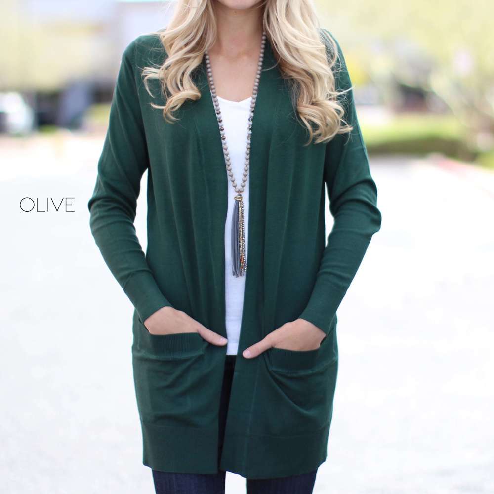 Everyday Cardigan Mid Length | S-XL | Ultra-Soft Fabric | Mid-Length | Pocket Design