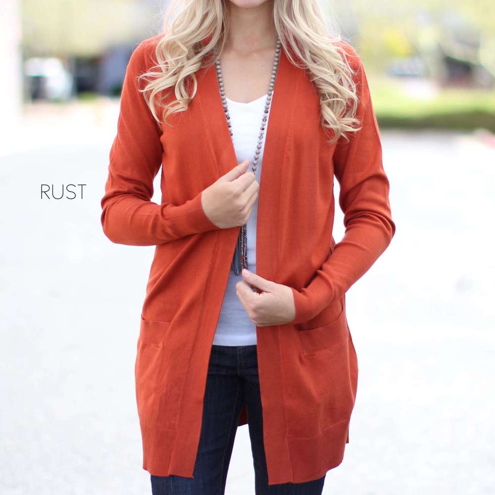 Everyday Cardigan Mid Length | S-XL | Ultra-Soft Fabric | Mid-Length | Pocket Design