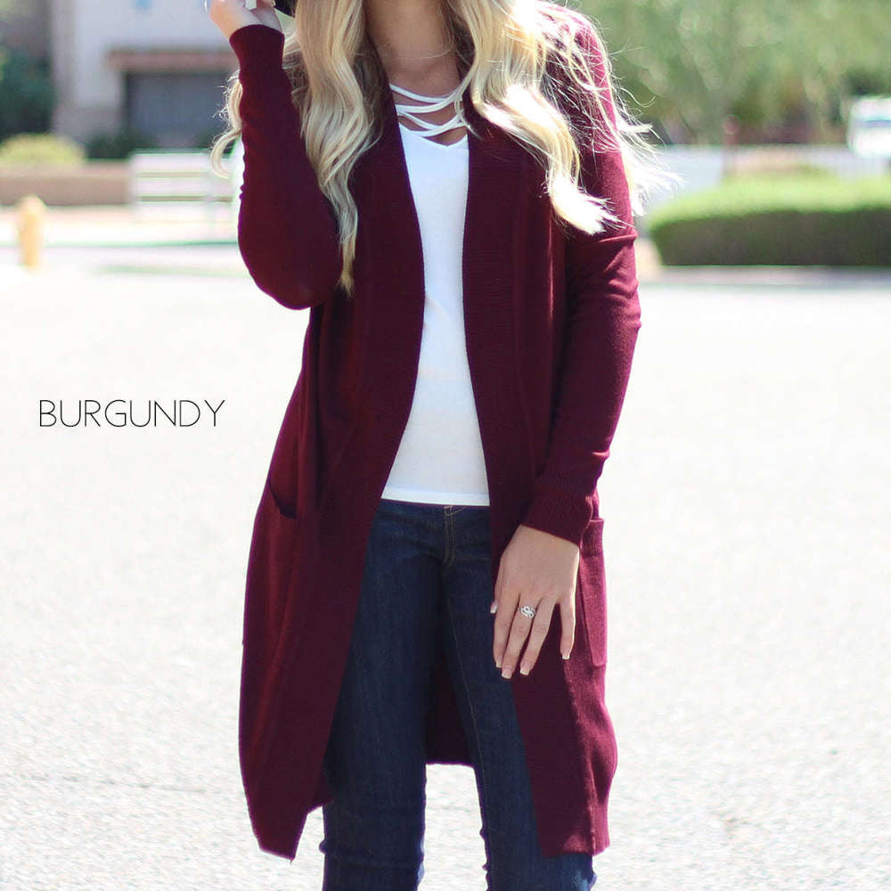 Ultra Soft Long Cardigan | S-XL | Pocket Design | Ultra-Soft Fabric | Year-Round Layering