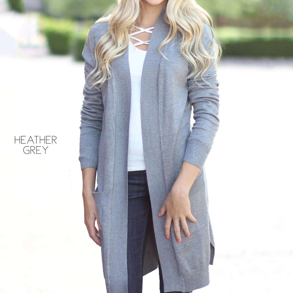 Ultra Soft Long Cardigan | S-XL | Pocket Design | Ultra-Soft Fabric | Year-Round Layering