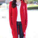 Small Red Ultra Soft Long Cardigan | S-XL | Pocket Design | Ultra-Soft Fabric | Year-Round Layering