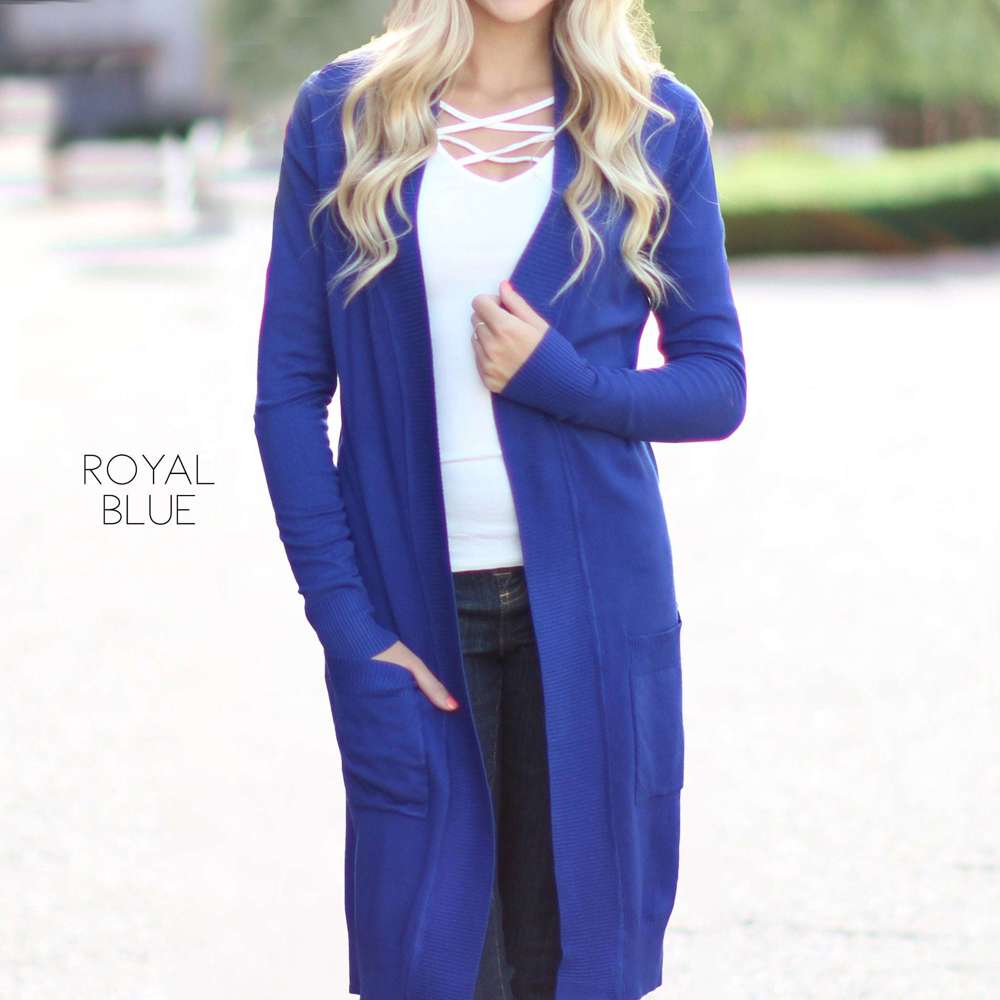 Ultra Soft Long Cardigan | S-XL | Pocket Design | Ultra-Soft Fabric | Year-Round Layering