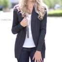 Small Charcoal Everyday Ultra Soft Cardigan | Open Front | S-XL | Ultra Soft Fabric