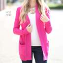 Small Hot Pink Everyday Ultra Soft Cardigan | Open Front | S-XL | Ultra Soft Fabric