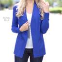 Small Royal Blue Everyday Ultra Soft Cardigan | Open Front | S-XL | Ultra Soft Fabric