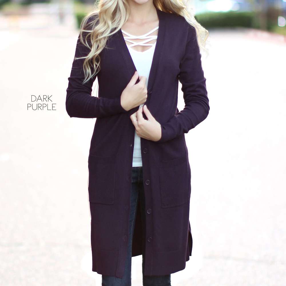 Ultra Soft Button Cardigan | S-XL | Ultra-Soft Quality | Button Pocket Design | Year-Round Essential | Available in Favorite Colors