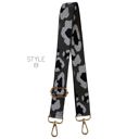 Style 20 / Khaki Leopard Gold Bag Straps | Adjustable | Functional & Stylish | 32-56 Inches