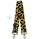 Style 25 / Yellow Cheetah Black Bag Straps | Adjustable | Functional & Stylish | 32-56 Inches