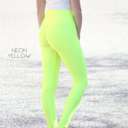 L-XL Neon Yellow Trending Shaping Leggings | S-XL | High Waistband | Fitted Style | Shaping Design