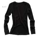 Small Black Thermal Layering Top | S-L | Soft & Relaxed Fit | Premium Fabric | Ideal for Layering