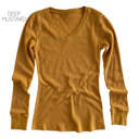 2X Deep Mustard Layering Thermal Top | S-2XL | Premium Fabric | Relaxed Fit | Perfect for Layering