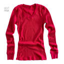 Small Hot Pink Layering Thermal Top | S-2XL | Premium Fabric | Relaxed Fit | Perfect for Layering