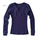 Large Navy Layering Thermal Top | S-2XL | Premium Fabric | Relaxed Fit | Perfect for Layering