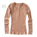 Small Pale Blush Layering Thermal Top | S-2XL | Premium Fabric | Relaxed Fit | Perfect for Layering