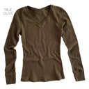 Small True Olive Layering Thermal Top | S-2XL | Premium Fabric | Relaxed Fit | Perfect for Layering