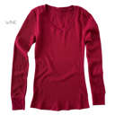 Small Wine Layering Thermal Top | S-2XL | Premium Fabric | Relaxed Fit | Perfect for Layering