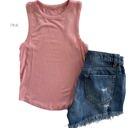 Large Pink Ribbed Fitted Tank | S-L | Perfect Layering Essential | Designed for a Great Fit | Available in Multiple Colors