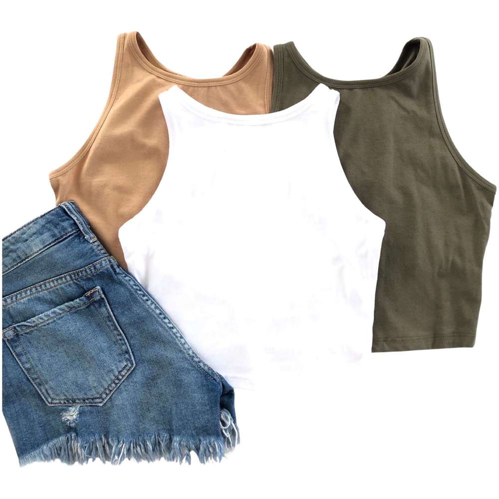 Cropped Layering Tank | S-L | Cropped Fit | Summer Essential | Soft Fabric