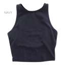 Large True Navy Cropped Layering Tank | S-L | Cropped Fit | Summer Essential | Soft Fabric