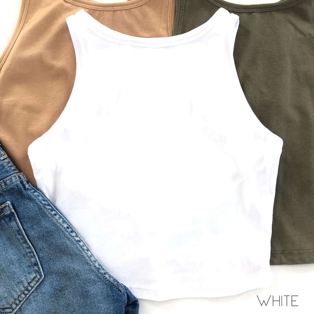 Cropped Layering Tank | S-L | Cropped Fit | Summer Essential | Soft Fabric