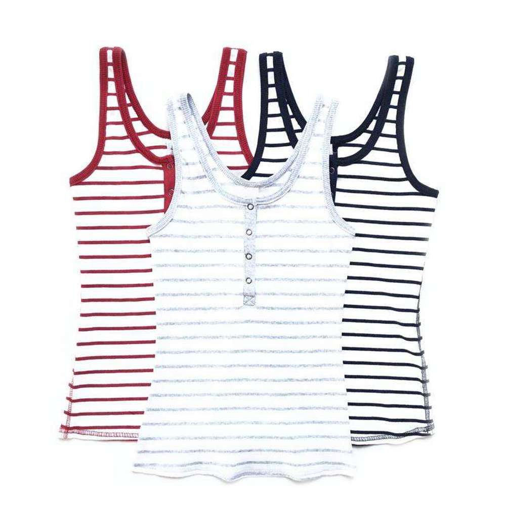 Striped Henley Tank