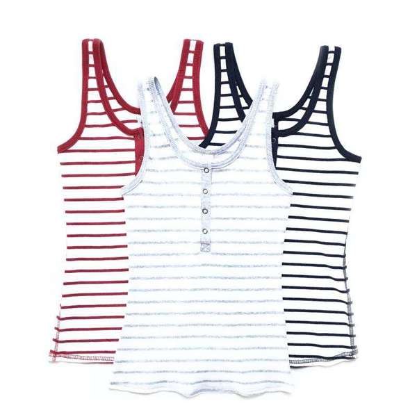 Striped Henley Tank