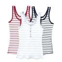  Striped Henley Tank