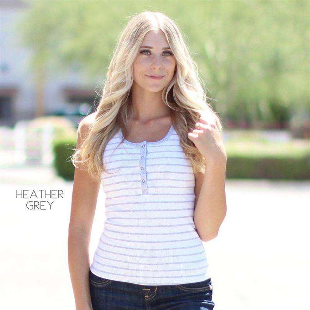 Striped Henley Tank