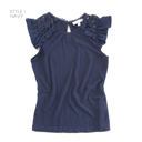 Medium Navy Sleeve Detail Top Collection | S-XL | Beautiful Addition | Flowy Fabric | Detailed Sleeve Styles | Closet Favorite