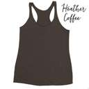 Small Heather Coffee Soft Tri-Blend Tank | XS-XL | Many Colors | Ultra Soft Fabric