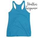 Large Turquoise Soft Tri-Blend Tank | XS-XL | Many Colors | Ultra Soft Fabric